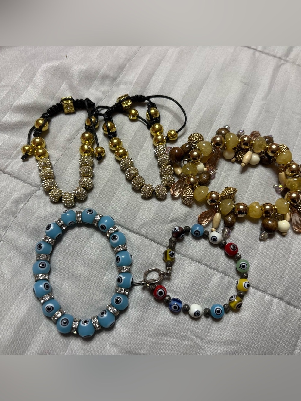 Stylish Adjustable Beaded Bracelet Set